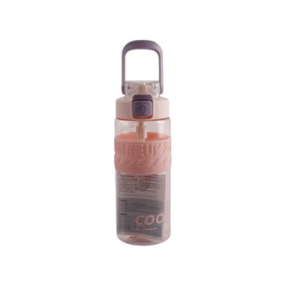 Image 2 of Pink for the product Aarvi Decor Studio Bubble BPA-Free Plastic Water Bottle