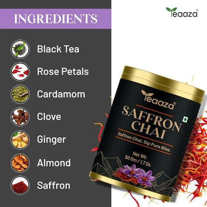 Image 3 of Teaaza Saffron Chai-50 Grams