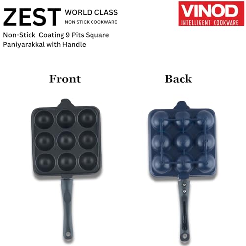 Image 4 of Vinod Aluminium Non Stick Kuzhi Paniyaram Pan - 9 Cups, 17.5cm