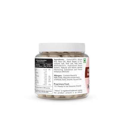 Image 6 of Heeva Roasted Makhana Foxnut Salt n Pepper Flavour 100g Pack of 3