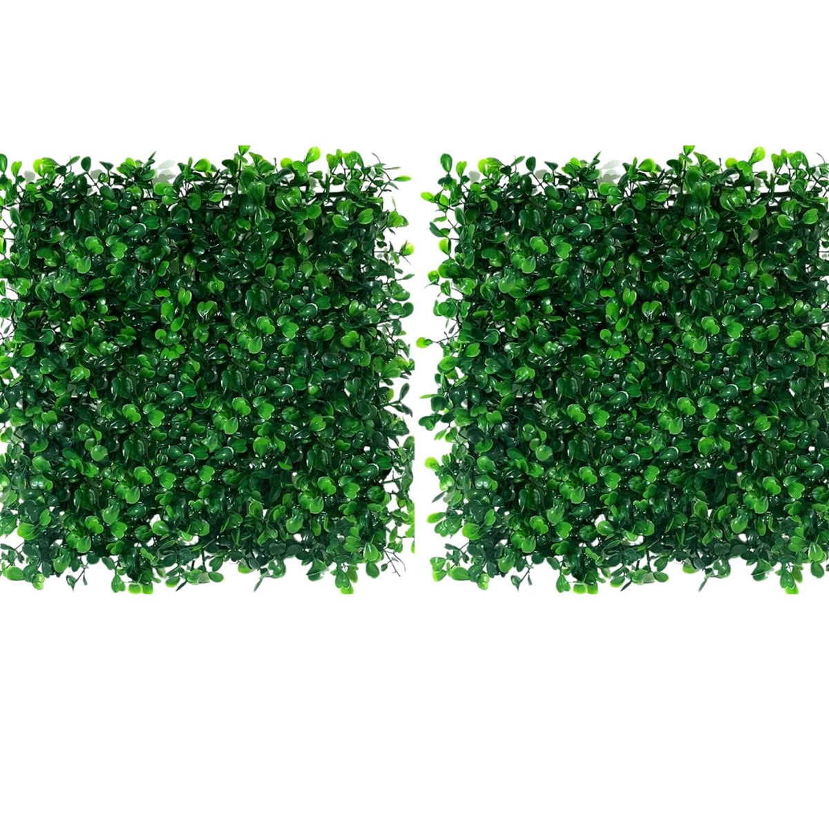 Image 1 of Default Title for the product Go Hooked Artificial Grass Vertical Wall Small Leaves Tiles Vertical Garden Wall Tiles Durable Plastic Realistic Versatile Easy Install Weather Resistant Decorative UV Protected40 X 60 Cm Set of 2