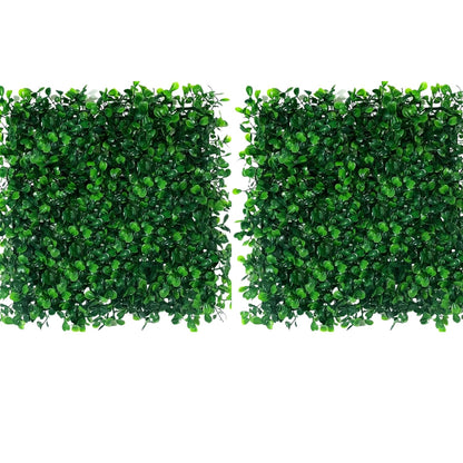 Image 1 of Default Title for the product Go Hooked Artificial Grass Vertical Wall Small Leaves Tiles Vertical Garden Wall Tiles Durable Plastic Realistic Versatile Easy Install Weather Resistant Decorative UV Protected40 X 60 Cm Set of 2