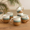 Image 1 of Default Title for the product ExclusiveLane Zen Garden Ceramic Coffee Mugs Set of 6 330 ml