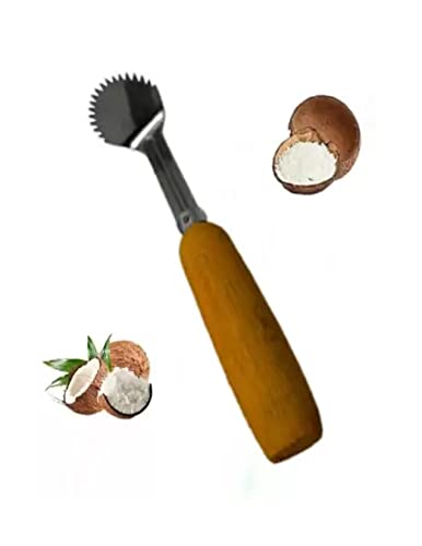 Image 1 of Default Title for the product Q8 TWINKLE Wooden Handle Coconut Scraper
