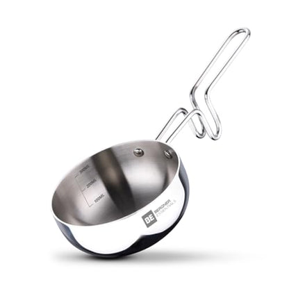Image 1 of Default Title for the product BERGNER BE Essentials Tri-Ply Stainless Steel Tadka Pan 10cm 300ml