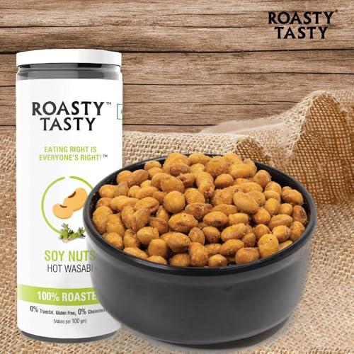 Image 4 of Roasty Tasty Roasted Soy Nuts Snacks Pack of 1 - 150g