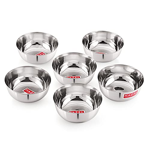 Image 1 of 6 / 1030 ML, Set of 6 for the product HAZEL Stainless Steel Bowl