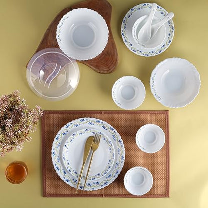 Image 1 of Default Title for the product Cello Opalware Dazzle Series Morning Glory Dinner Set, 35 Units