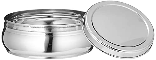 Image 4 of neelam Stainless Steel Puri Belly Dabbas Canister 550 ml