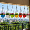 Image 1 of Default Title for the product Go Hooked Plastic Hanging Pot, Multicolour, LxDxH - 19x12x13 cm, 7 Pieces