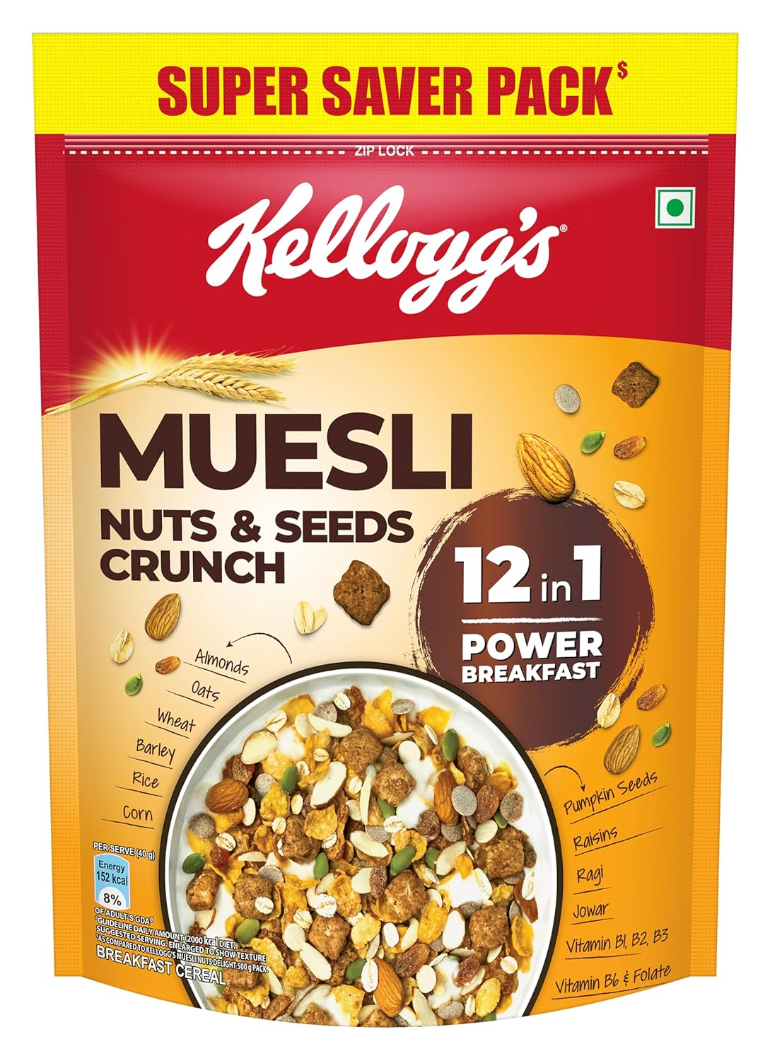 Image 1 of Kellogg's Muesli Nuts Delight