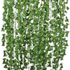 Image 1 of Go Hooked Deehome Artificial Ivy Hanging Grass Creepers for Home Decoration, Green, Each Length-7.5 Feet - Set of 3