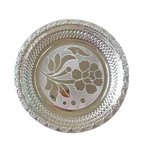 Image 1 of Default Title for the product Dista Silvers Handmade Design Plate for Pooja
