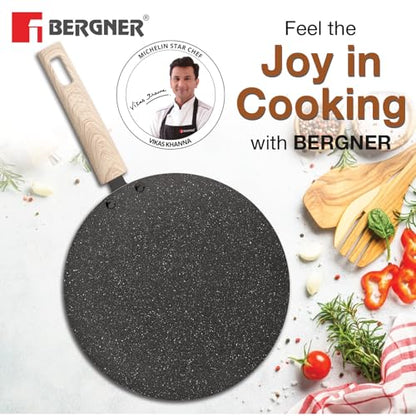 Image 3 of BERGNER Earth Black Non-Stick 26 cm Concave Roti Tawa