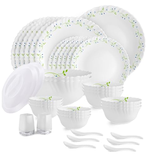 Image 4 of 37 Pieces for the product CELLO Tropical Lagoon Dazzle Series Opalware Dinner Set