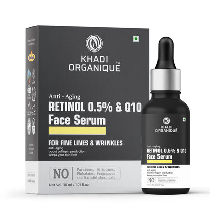 Image 1 of 30 ml for the product Khadi Organique Retinol 0.5% + Q10 Face Serum