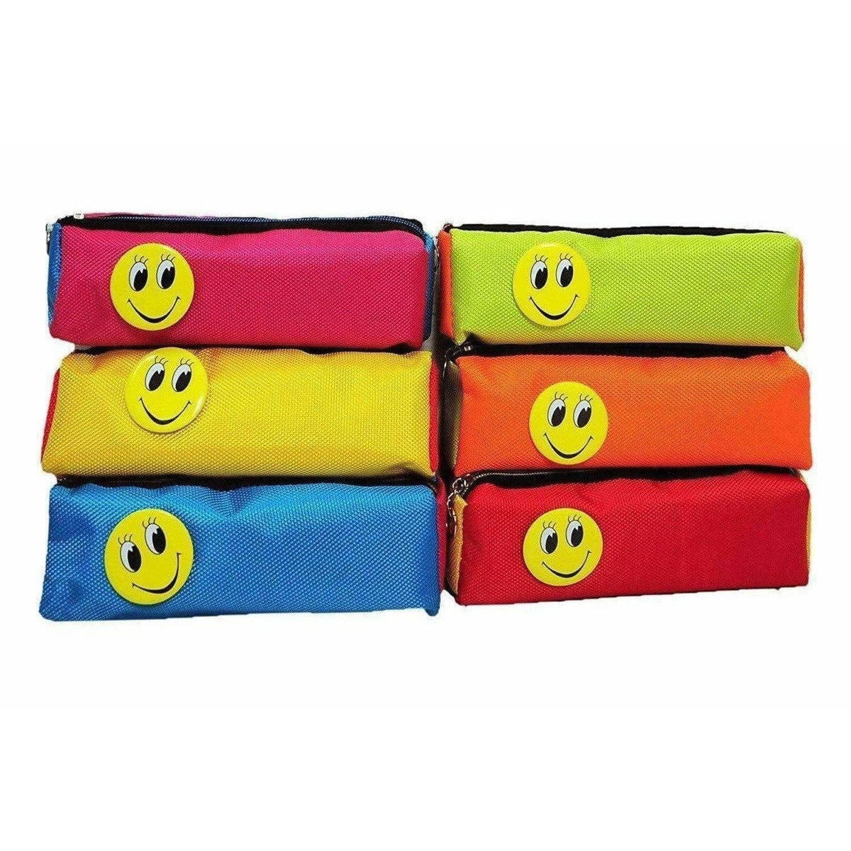 Image 4 of Bright Colour Multipurpose Smiley Pen Pencil Pouch Case