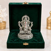 Image 1 of Default Title for the product Dev Aastha Silver Plated Four-Armed Ganesh Idol - 3.25 Inch