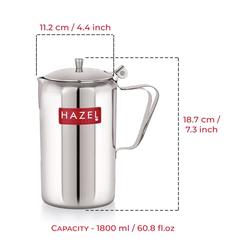 Image 3 of HAZEL Stainless Steel Water Jug - 1800 ml