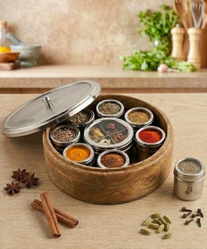 Image 1 of Default Title for the product Mishaa Steel Multipurpose Storage Containers - 130ml Each Airtight Containers (12IN1)