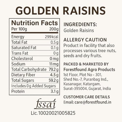 Image 3 of Forest Found Greek Seedless Golden Raisins 900g