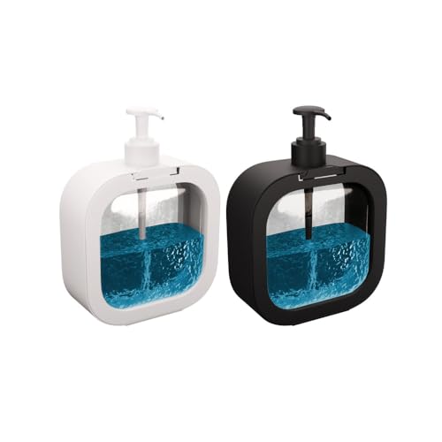 Image 2 of Pack of 2 - White + Black 300 ML for the product HomeWiz Soap Dispenser 300ml Pack of 2