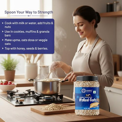 Image 7 of AMAYU Rolled Oats 250GM Whole Grain Oats