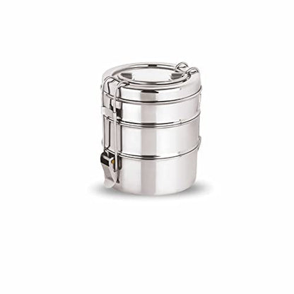 Image 1 of Default Title for the product neelam Stainless Steel Lunch Box/Tiffin, 3-Tier, 1600 ml