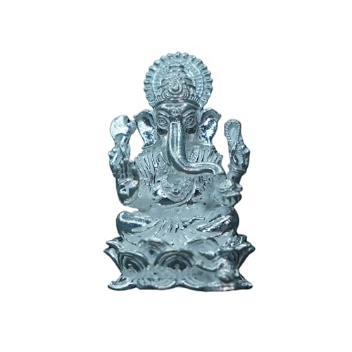 Image 1 of Default Title for the product Dista Silvers Ganesh ji 62.99g Lord Ganesha Statue