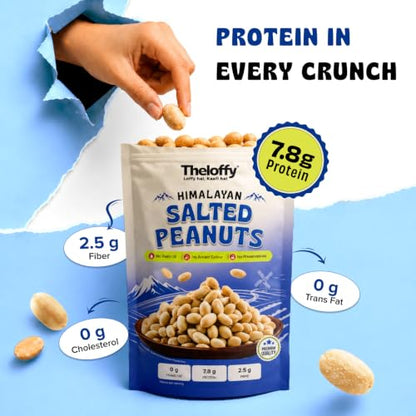 Image 5 of THELOFFY Himalayan Salted Masala Roasted Peanuts,Protein Snack,200g x 2