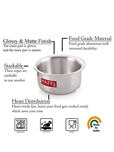 Image 15 of HAZEL Aluminium Tope Patila Cooking Vessels