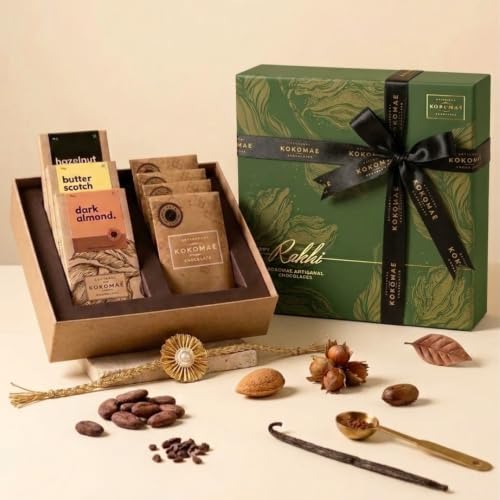Image 1 of Default Title for the product KOKOMAE Rakhi Chocolate Gift Hamper (9, Rakhi Gift Hamper)