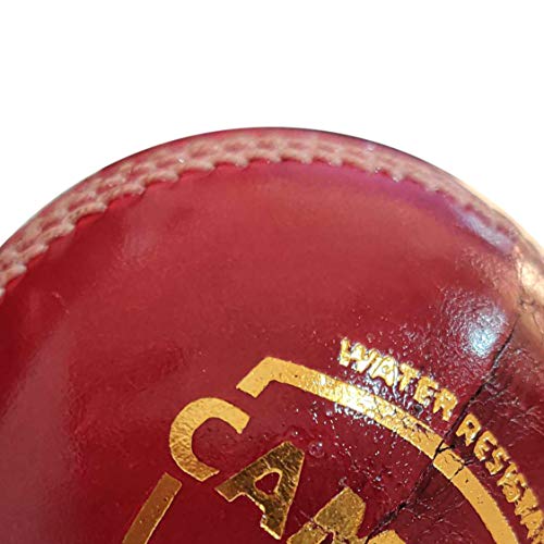 Image 2 of SG Campus Four Piece Leather Cricket Ball - Red, Club Size