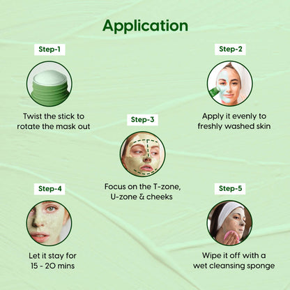 Image 6 of Matra Green Tea Mask Stick For Pore Control, Oil Balancing & Skin Brightening