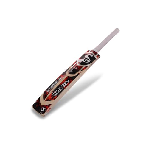 Image 5 of SG Sierra Plus Kashmir Willow Cricket Bat, Short Handle, Black and Red Design