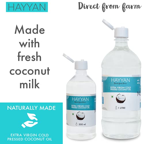 Image 5 of HAYYAN Extra Virgin Coconut Oil - Cold Pressed - 500 ml