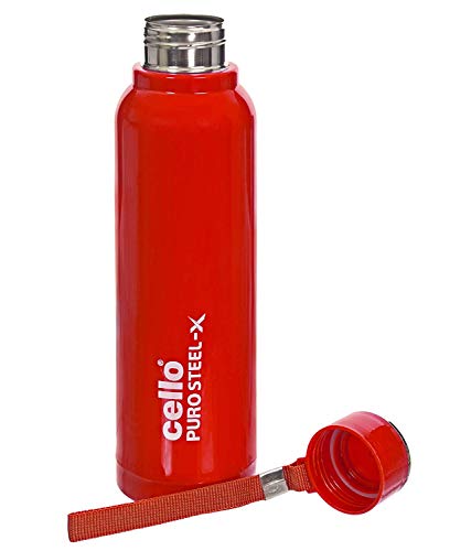 Image 5 of Cello Puro Steel-X Benz PU Insulated Water Bottle Set of 4, 650 ml Each