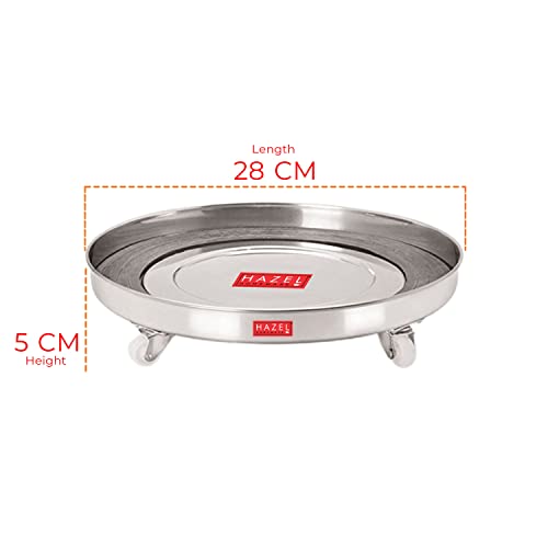 Image 4 of HAZEL Stainless Steel Gas Cylinder Trolley with Rollers - 1 Pc