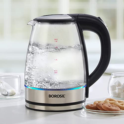 Image 1 of Default Title for the product Borosil Electric Glass Kettle 1.8 L