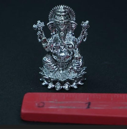 Image 3 of Dista Silvers Antique Lotus Ganesh 60.68g