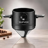 Image 1 of Default Title for the product HASTHIP Filter Coffee Maker Food Grade Stainless Steel & Plastic Coffee Dripper Double Mesh Pour Over Coffee Filter 100% Paperless Maker Foldable to Fit Most Cup Keep Coffee Flavour