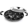 Image 1 of Default Title for the product Generic Non-Stick 12 Cavity Grill Appam Patra with Stainless Steel Lid