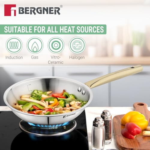 Image 5 of BERGNER TriPro Triply Stainless Steel Cookware Set 7 Pcs