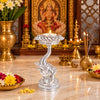 Image 1 of Default Title for the product Elaris 999 Pure Silver Plated Elephant Candle Holder Showpiece – 5.31 Inch, Silver Plated