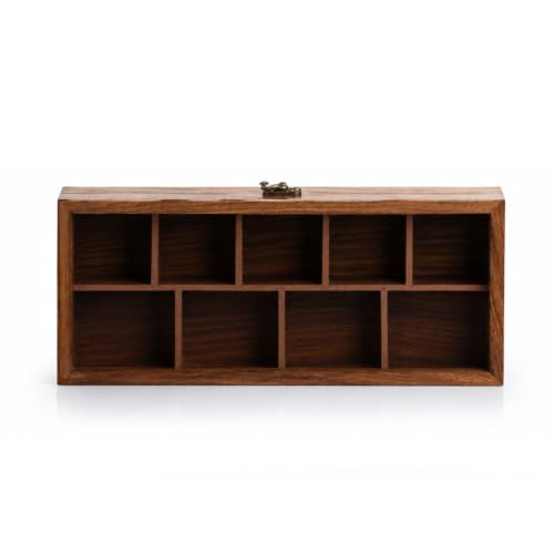 Image 5 of ExclusiveLane Spice Keeper Wooden Spice Box with Spoon 130 & 80 Gm