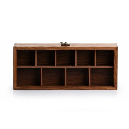 Image 5 of ExclusiveLane Spice Keeper Wooden Spice Box with Spoon 130 & 80 Gm