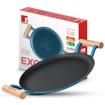Image 1 of Default Title for the product BERGNER Excalibur Lightweight Cast Iron Dosa Tawa 28cm