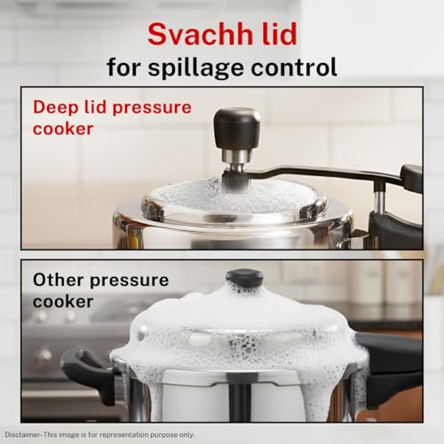 Image 4 of Prestige 2L Stainless Steel Nakshatra Essential Svachh Innerlid Pressure Cooker