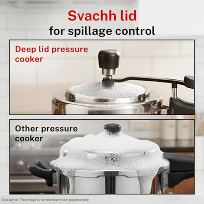 Image 4 of Prestige 2L Stainless Steel Nakshatra Essential Svachh Innerlid Pressure Cooker