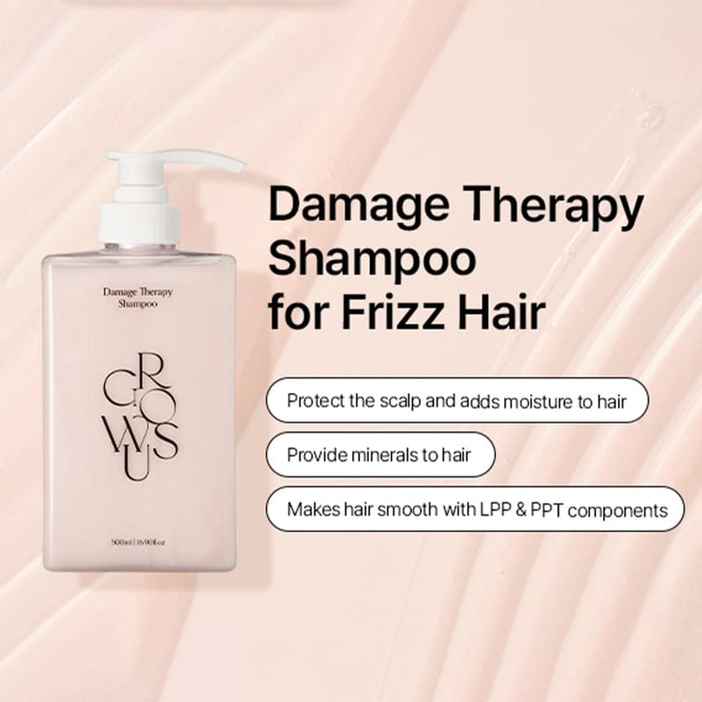 Image 3 of Growus Damage Therapy Shampoo EX Gentle Cleansing, Damage Repair & Moisture Balance